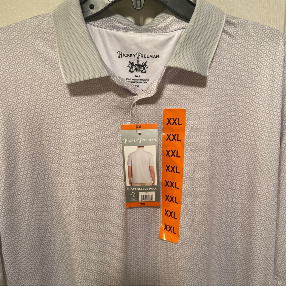Hickey Freeman Light Gray Polo Shirt